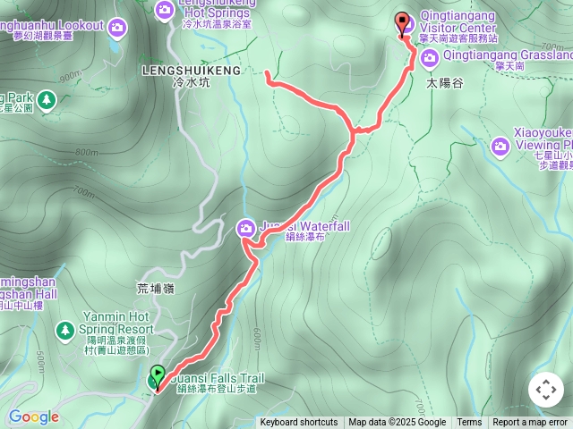 陽明山娟絲瀑布步道擎天崗遊客中心預覽圖