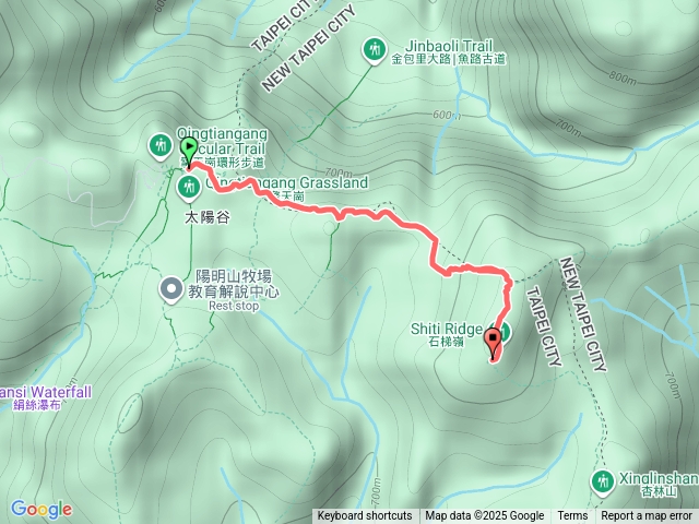 擎天崗到石梯嶺預覽圖