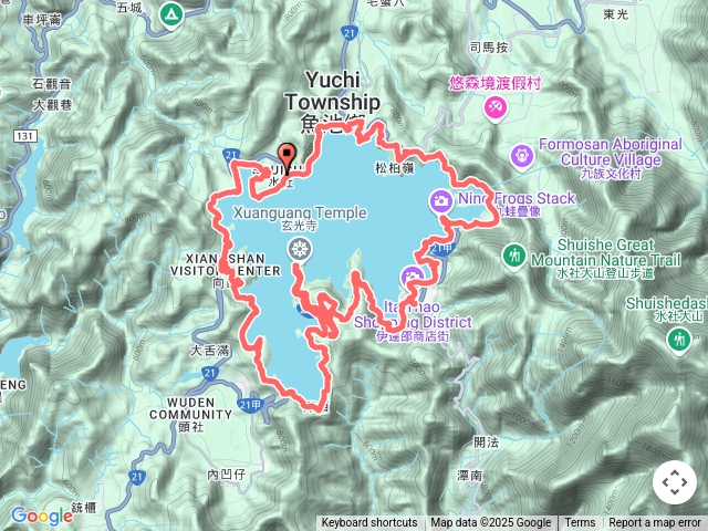 日月潭徒步環湖