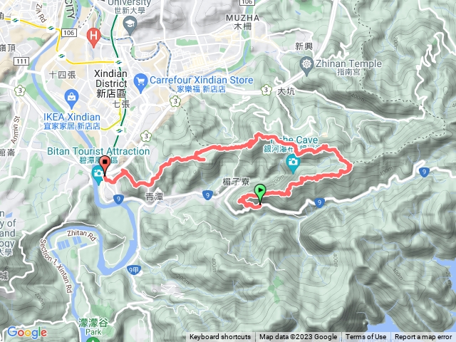 崎頭崙山+六分山+四面頭山+十六分山+三玄宮山+鵝角格山東峰+鵝角格山+待老坑山+員潭子坑山+大香山+小獅山