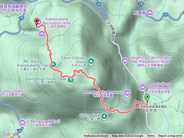 七星山（冷水坑->小油坑）