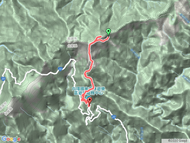 嘉明湖避難山屋-向陽山-向陽山屋-向陽管制站