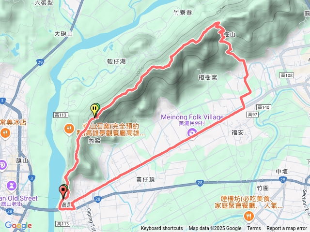 旗靈縱走(沿產業道路回第一登山口)預覽圖