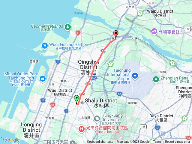 媽祖遶境，沙鹿到台中港站