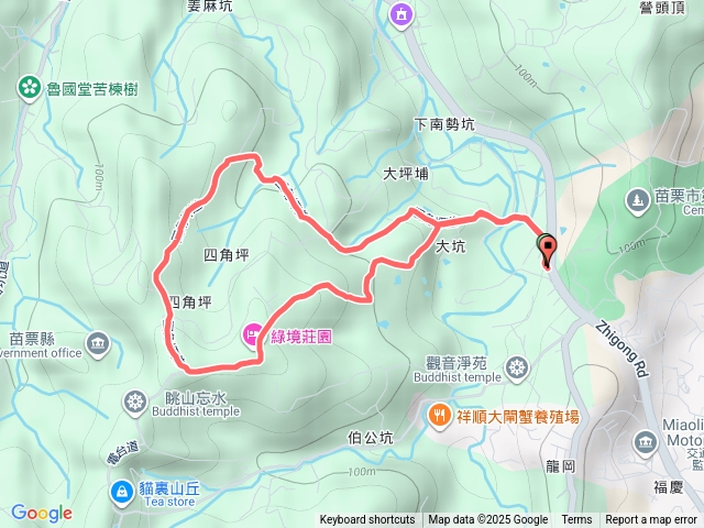 苗栗市四角坪道環走預覽圖