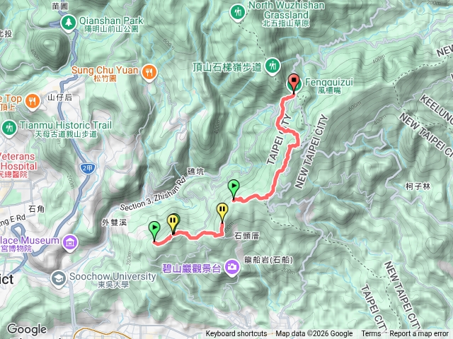 大崙尾山梅花山雙溪山擎天崗