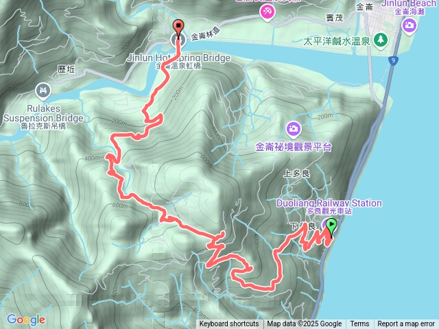 多良車站走金崙溫泉