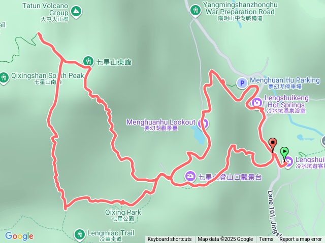 冷水坑東峰七星山主峰