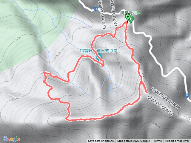 特富野古道O繞兒玉山東水山