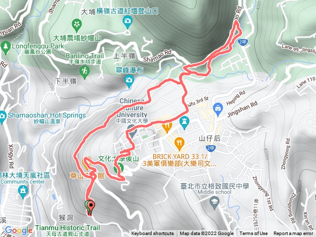 天母水管路古道