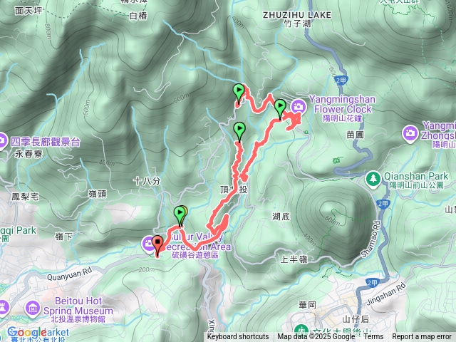 20251214草山觀瀑吊橋 大屯瀑布 陽明花鐘 陽峰古道 拐圳步道 情人瀑布 硫磺谷預覽圖