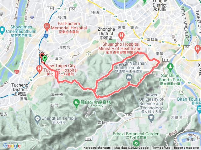 2023.3.25 土城-南勢角0型（清水大尖山-五尖山-南勢角山-外挖子山-外南勢角山）