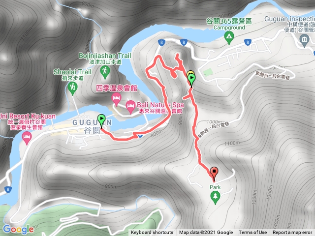 20211128馬崙山往谷關公車站-回程