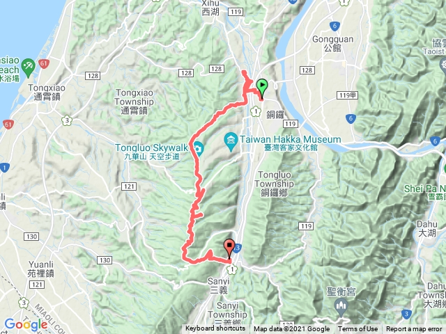 2021/11/14北岳章魚哥-銅鑼到三義