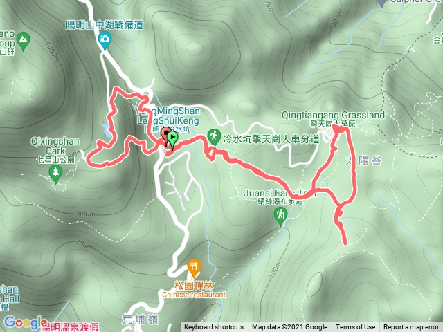 冷水坑 擎天崗 牛奶湖 夢幻湖環狀路線