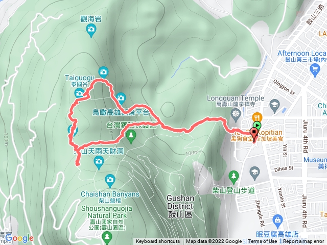 柴山：小坪頂上雅座，下中心亭