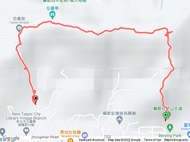 鶯歌石，長壽山步道