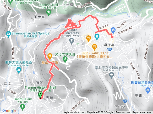 天母古道翠峰瀑布