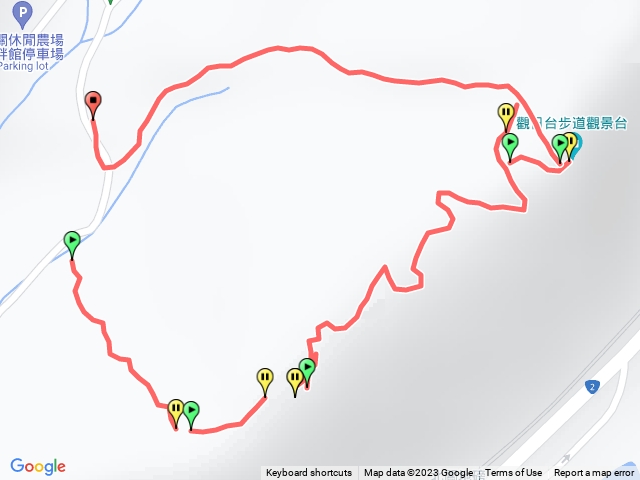 梗枋山上切路線