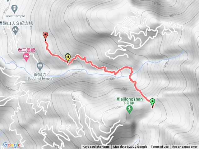 里龍山休息亭至登山口