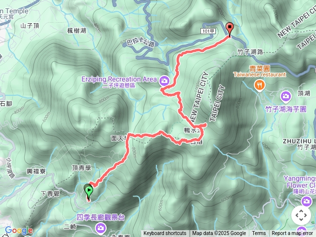 清天宮、大屯山西峰南峰、二子坪