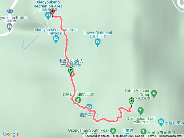 小油坑至七星山主峰