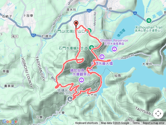 2024-11-10 桃園勞工育樂中心～太平山～石門山～彌陀世界～石門水庫環湖O繞
