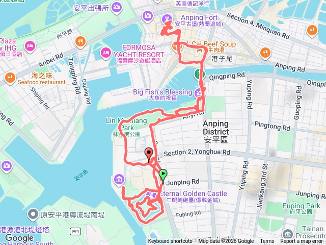 億載金城、林默娘公園、安平古堡