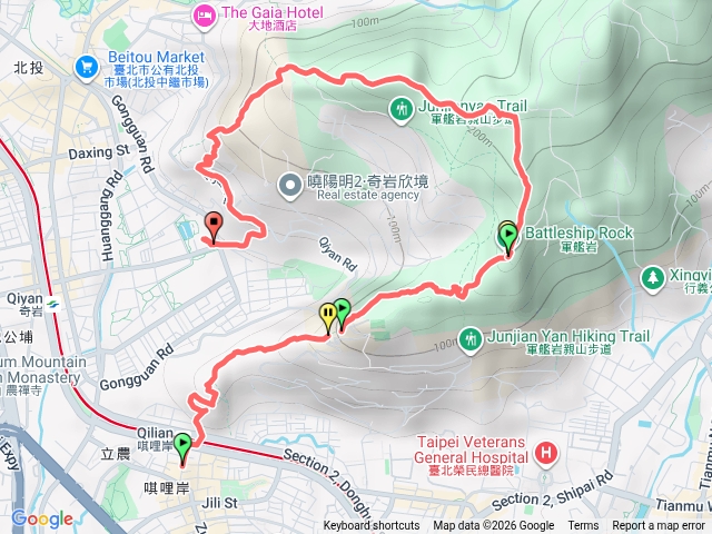 唭哩岸連峰走到奇岩中和禪寺預覽圖