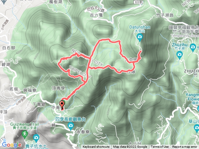 2022-0310_ 陽明山西段-面天山-向天山-大屯山西南主峰（清天宮來回）