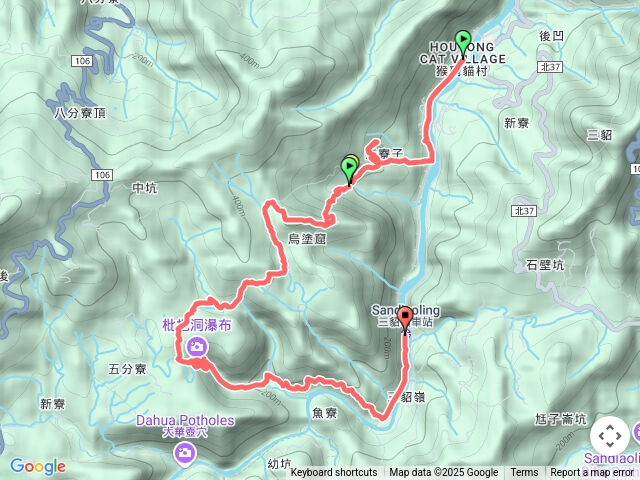 猴硐-中坑古道-三貂嶺瀑布群
