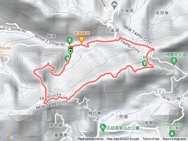 貓空圓山南邦寮山二格山O型