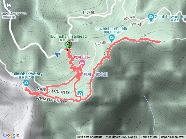 鹿林前山鹿林山麟趾山三山蹤走