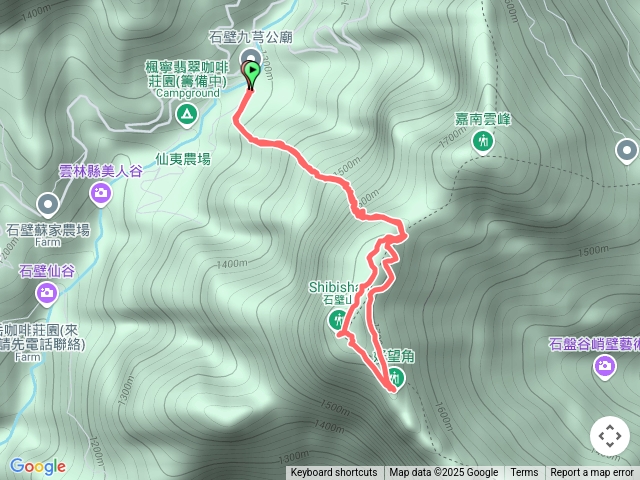 小百岳 嘉南雲峰、石壁山登山步道 2025/04/19