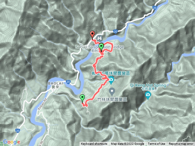 寶來竹林通美蘭部落農路