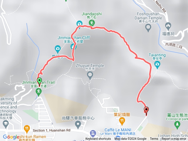 金面山環山一上二下