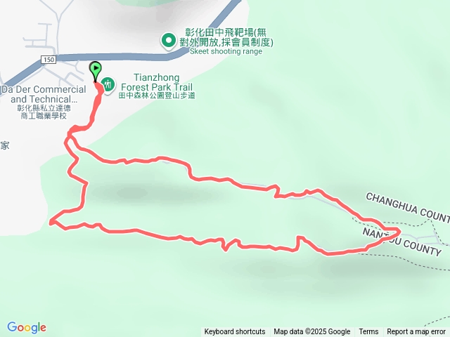 田中森林公園登山步道O型