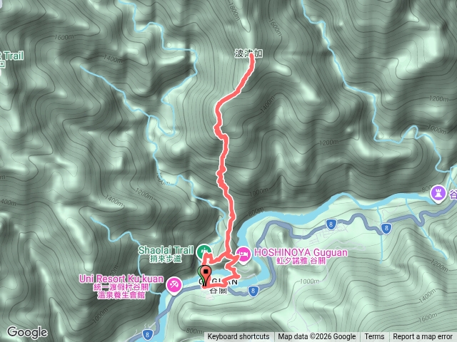 谷關七雄老四波津加山