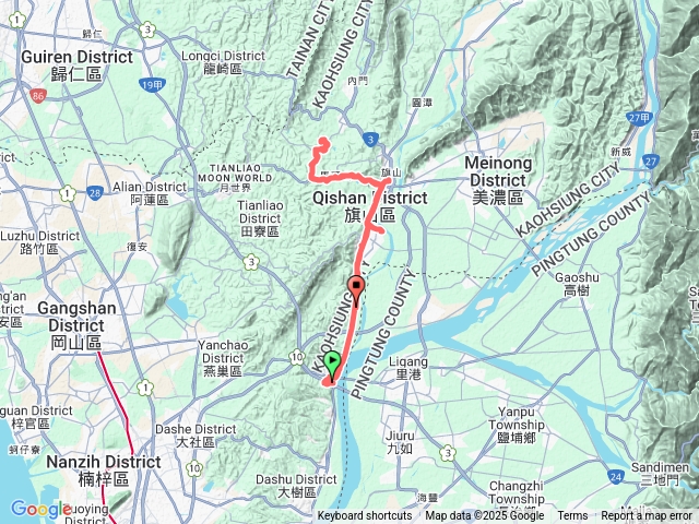 高雄大樹外門山+嶺口航測+龍文山+上洲杭標+埔尾+溪洲陸測+尚和舊水準
