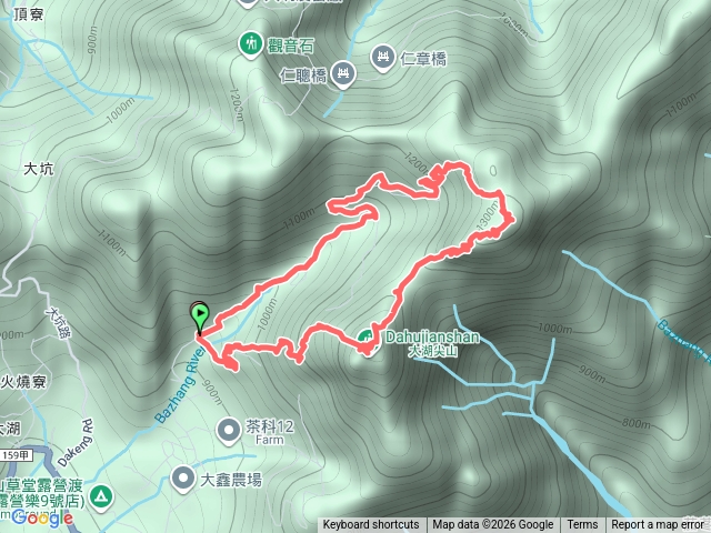 大湖尖山、天雲山O繞預覽圖