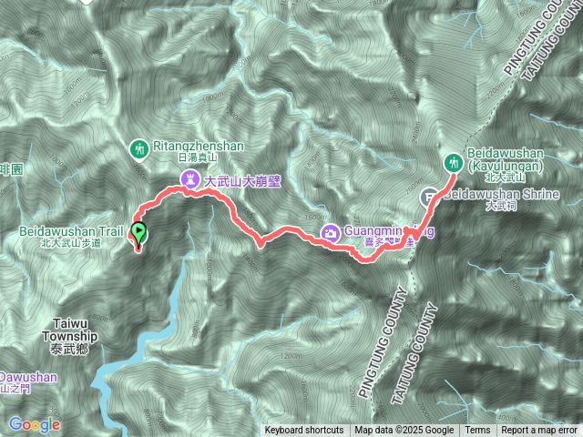 金牌兄弟療癒之旅 一日單攻北大武山(2025.07.02金牌)