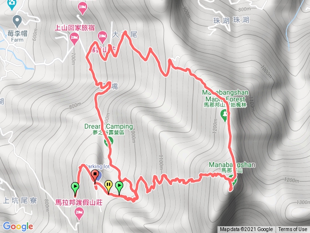 馬那邦山天然湖登山口