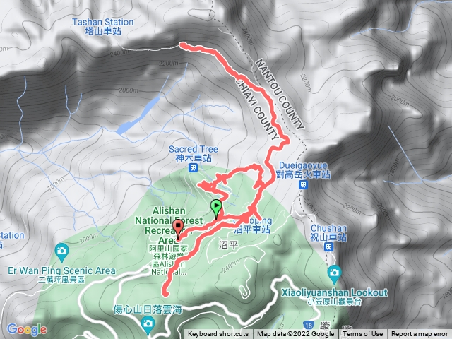 阿里山最巨三顆神木 眠月線 姐妹潭