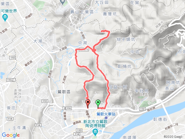 登鶯歌大湖山，順走鶯歌蛋山