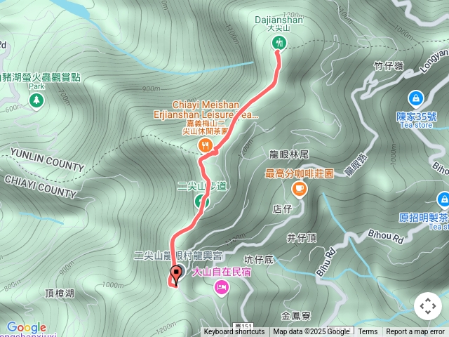 龍興宮二尖山大尖山步道