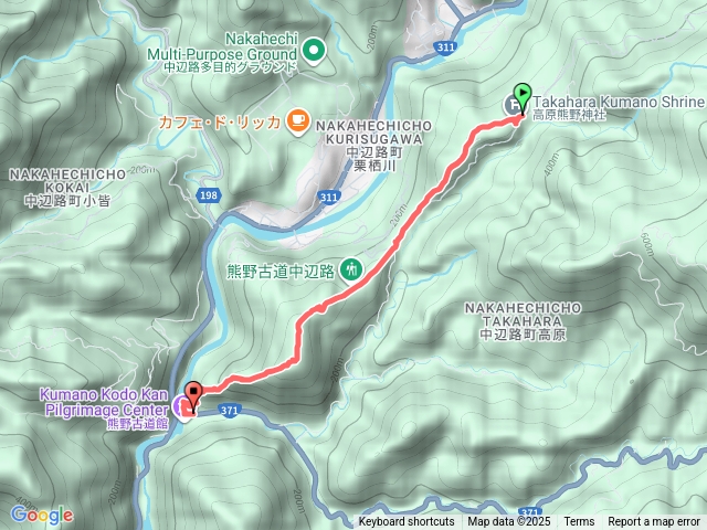 熊野古道中邊路（高原熊野神社- 滝尻王子）