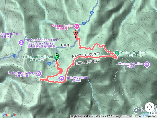 鹿林前山，鹿林山，麟趾山三山O型繞走