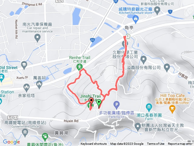 依序是 祥湖 仁和 金獅步道