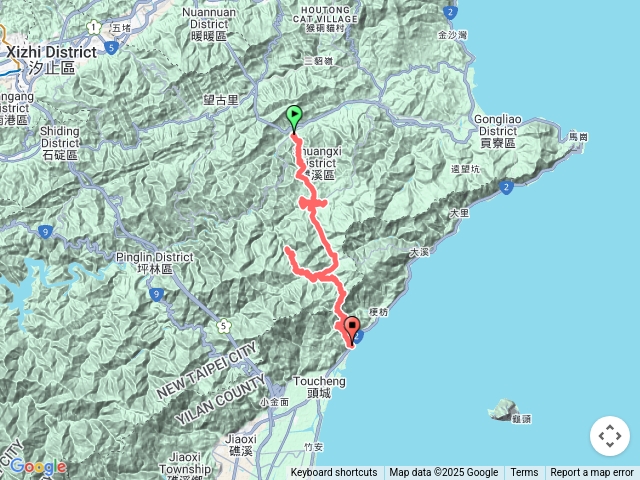 2025/05/03 淡蘭古道中路～崩山坑→灣潭→烏山越嶺→坪溪→石空→外澳