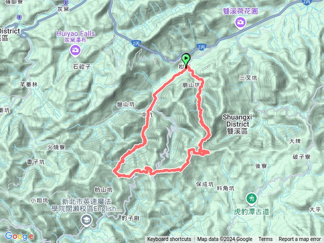 淡蘭古道中路：中坑古道+北豹子廚山+崩山坑古道+柑腳山O型預覽圖